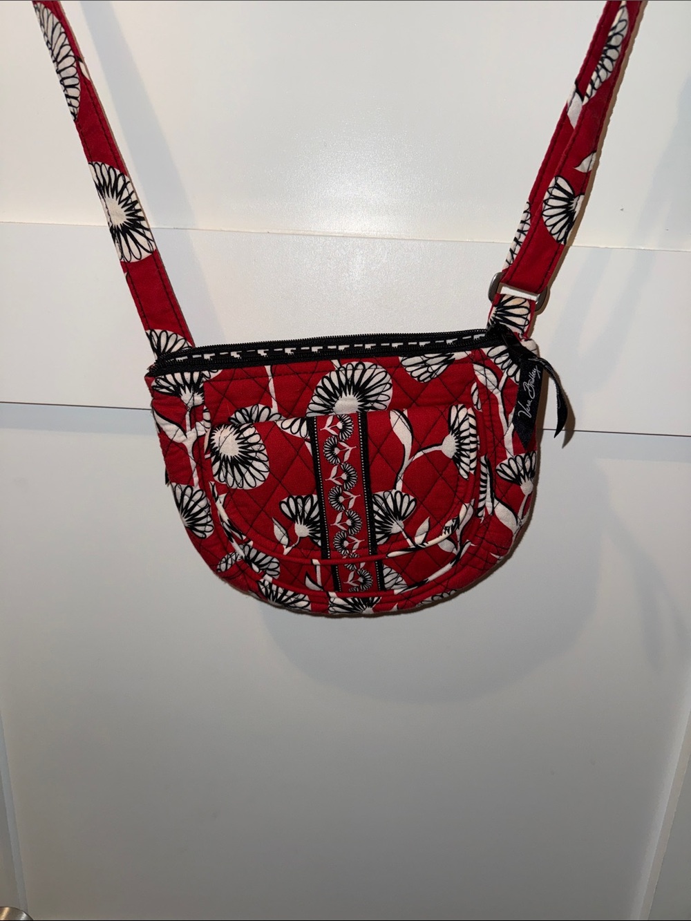 Vera Bradley Deco Daisy Little Flap Hipster Crossbody